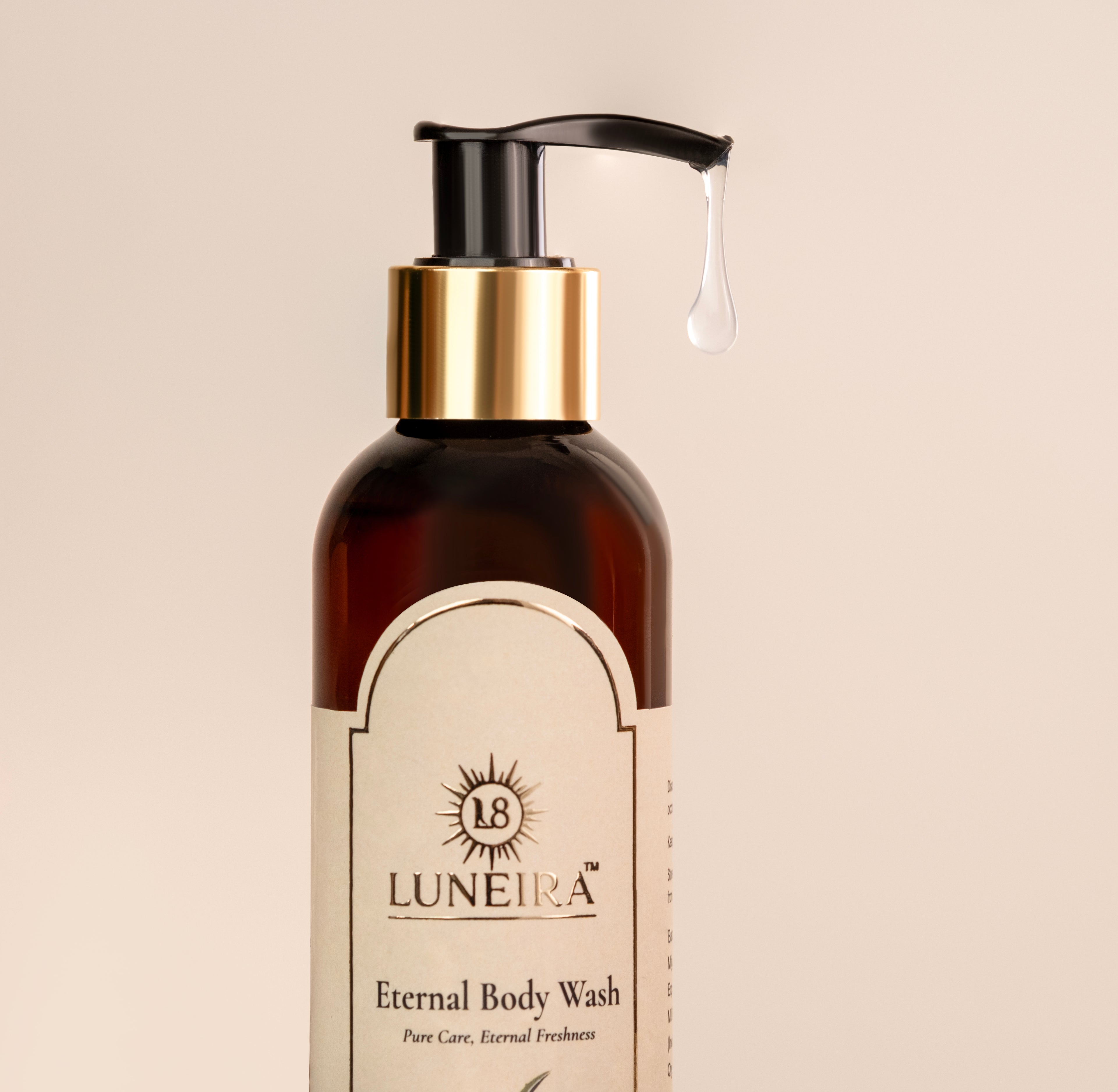 Luneira Eternal Body Wash | A Ritual of Pure, Unscented Luxury (Non-Foaming)