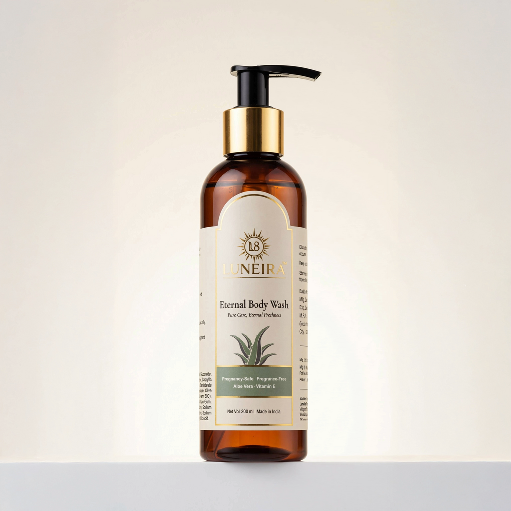 Luneira Eternal Body Wash | A Ritual of Pure, Unscented Luxury (Non-Foaming)