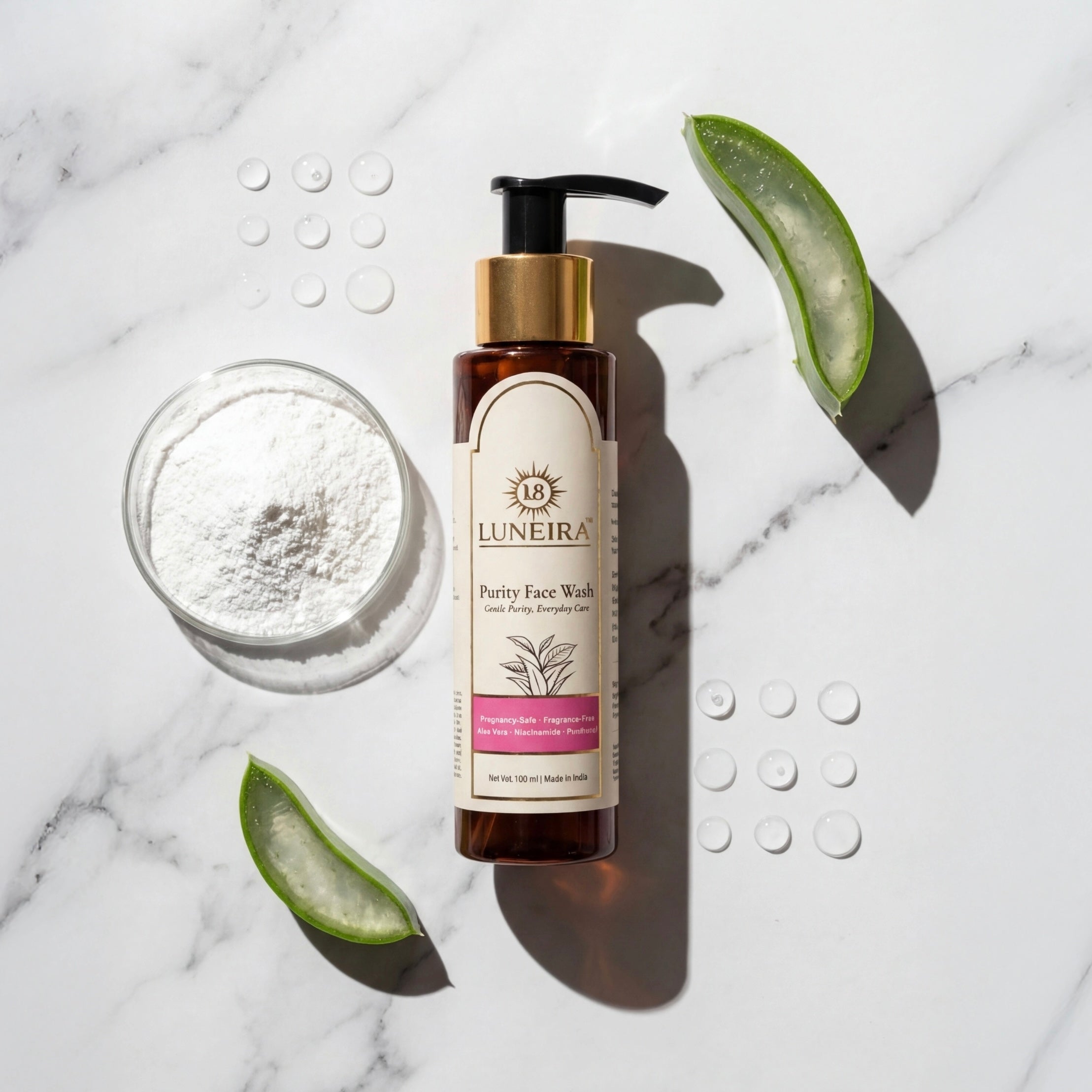 Luneira Purity Face Wash | Gentle Purity for Sensitive, Hormonal Skin