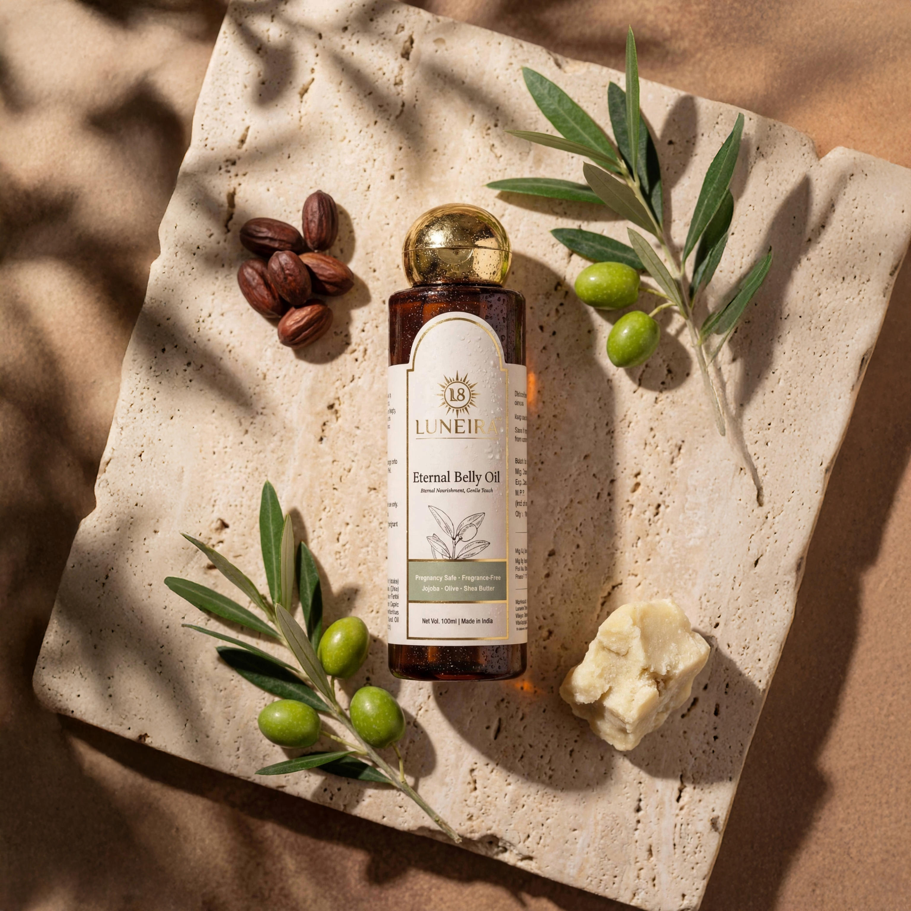 Luneira Eternal Belly Oil | Liquid Gold for Your Changing Shape