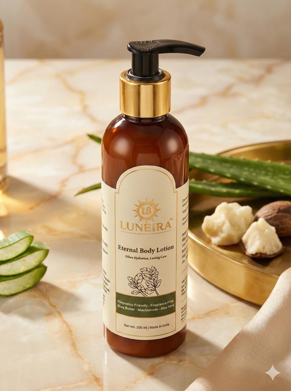 Eternal Body Lotion - Natural Deep Hydration & Soothing Elixir for Soft Skin | Luneira
