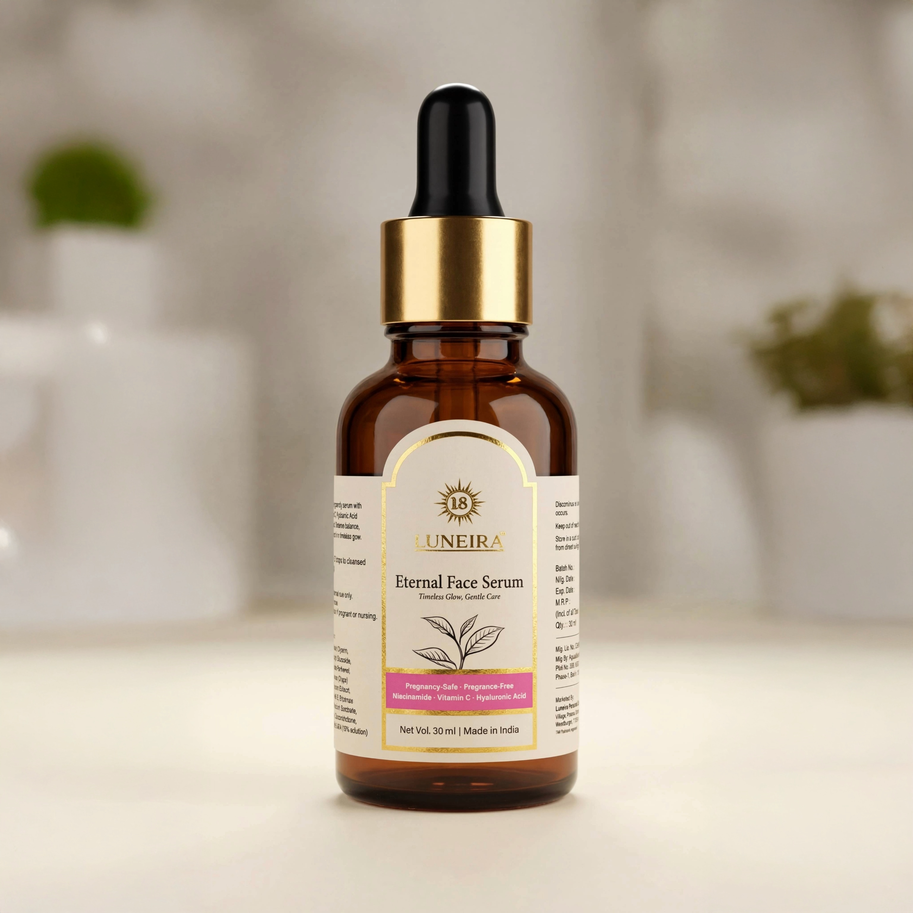 Luneira Eternal Face Serum | The Pregnancy Glow, Perfected by Science
