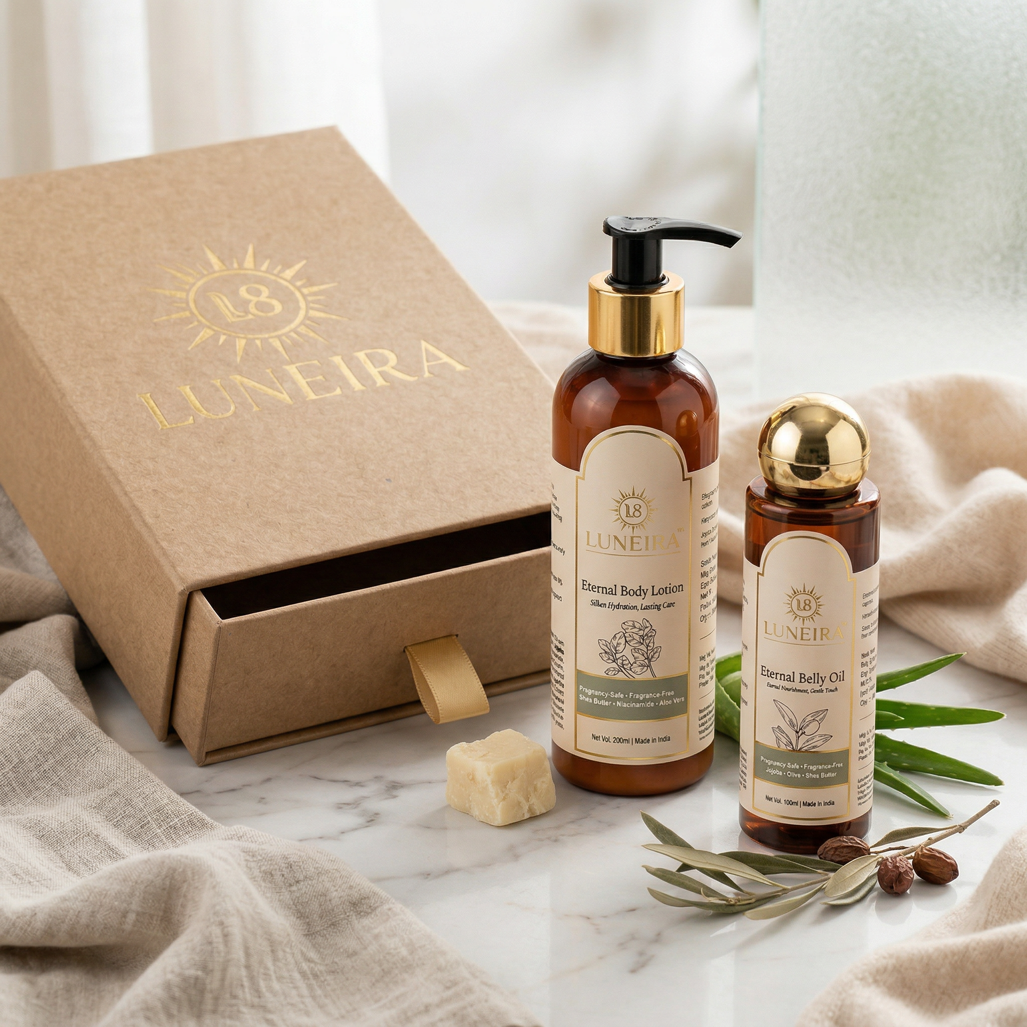 Luneira Premium Maternal Wellness Gift Box | 100% Hormone-Safe Care