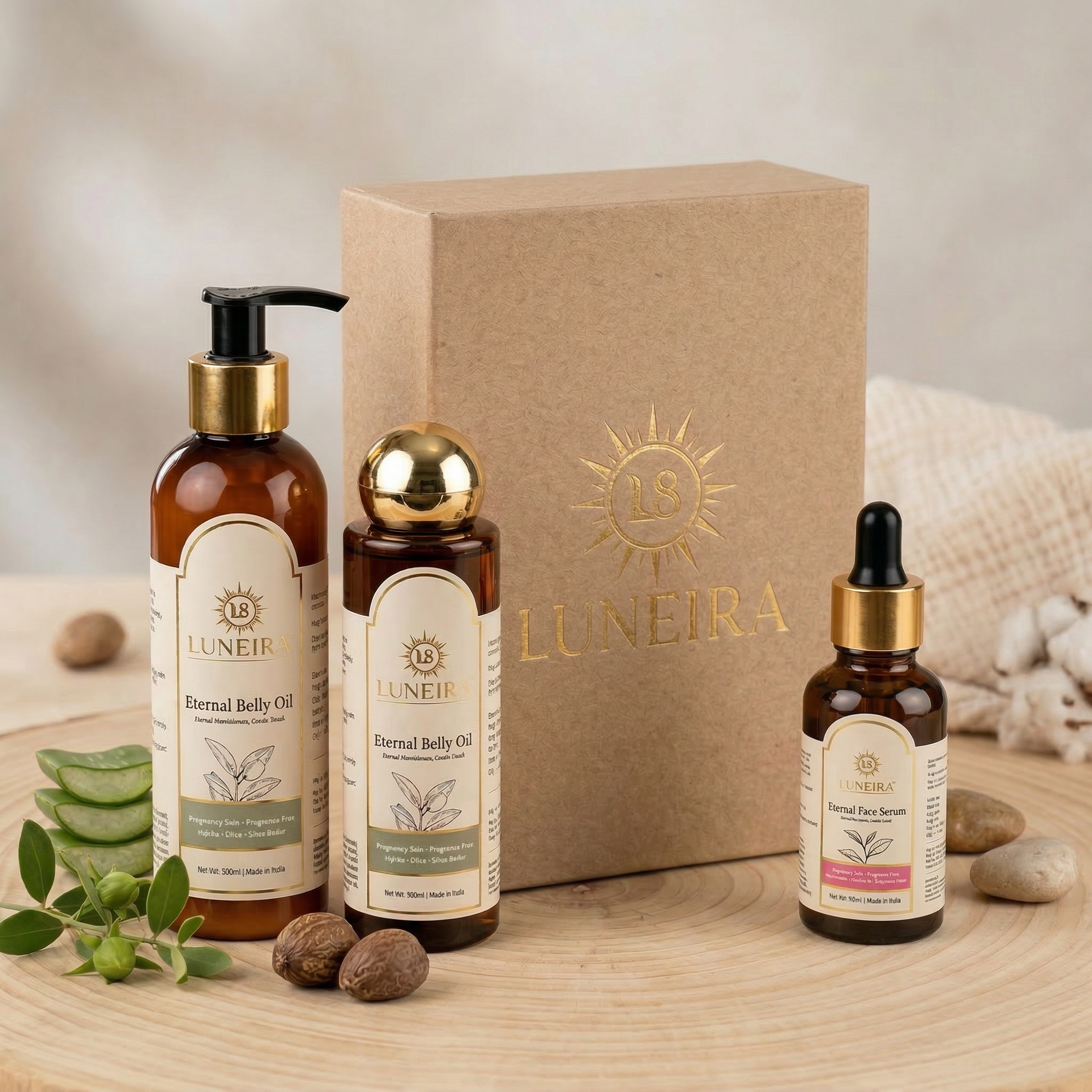 Luneira Premium Maternal Wellness Gift Box | 100% Hormone-Safe Care